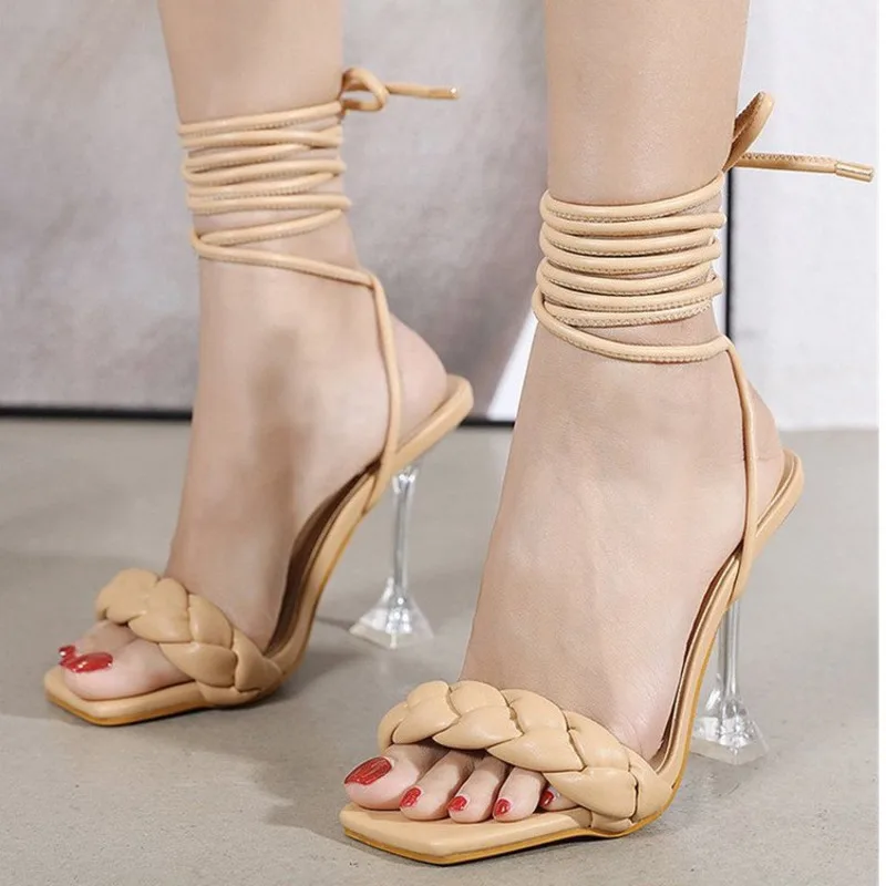 Women's Sandals Fashion 2021 New Style Square High Heels Woven Ladies Shoes Strap Large Size Party Date Sexy Woman Shoes
Women's Sandals Fashion 2021 New Style Square High Heels Woven Ladies Shoes Strap Large Size Party Date Sexy Woman Shoes