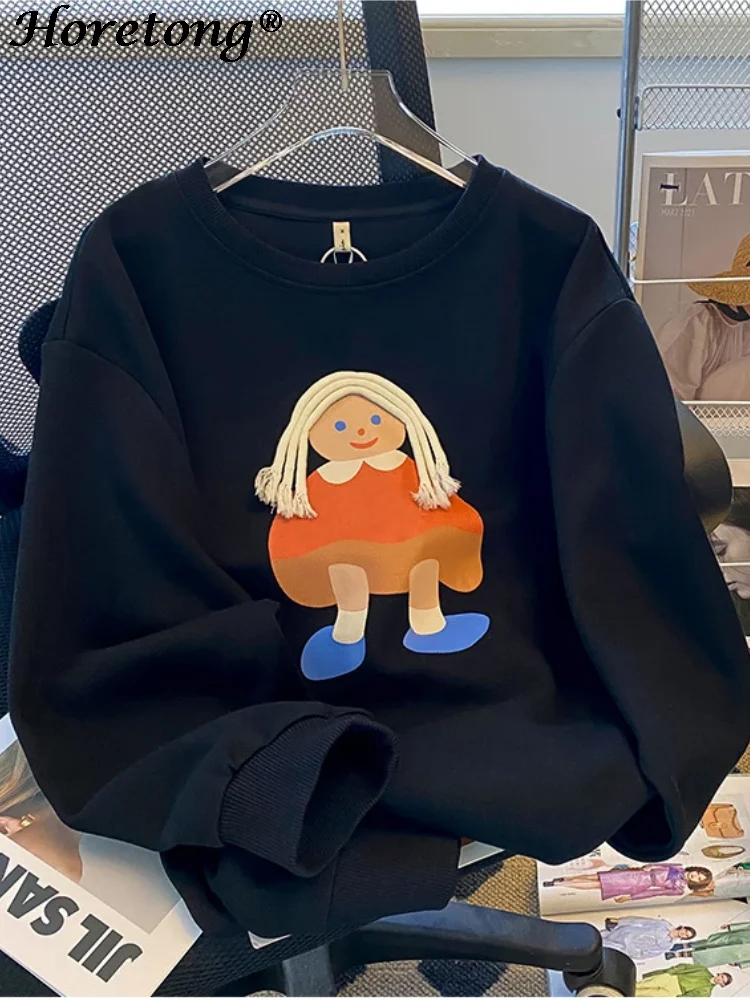 Horetong Cartoon Print Harajuku Sweatshirt Women Long Sleeve Loose Hoodies 2022 Autumn Korean Fashion Casual Tops Streetwear
Horetong Cartoon Print Harajuku Sweatshirt Women Long Sleeve Loose Hoodies 2022 Autumn Korean Fashion Casual Tops Streetwear