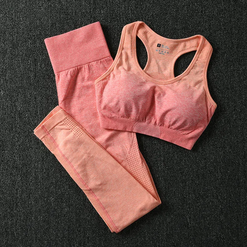 Yoga Set Gym Clothing Ombre Seamless Leggings Sports Bra Workout Sports Suit Women Energy Fitness Sportswear Active Wear Tights
Yoga Set Gym Clothing Ombre Seamless Leggings Sports Bra Workout Sports Suit Women Energy Fitness Sportswear Active Wear Tights
