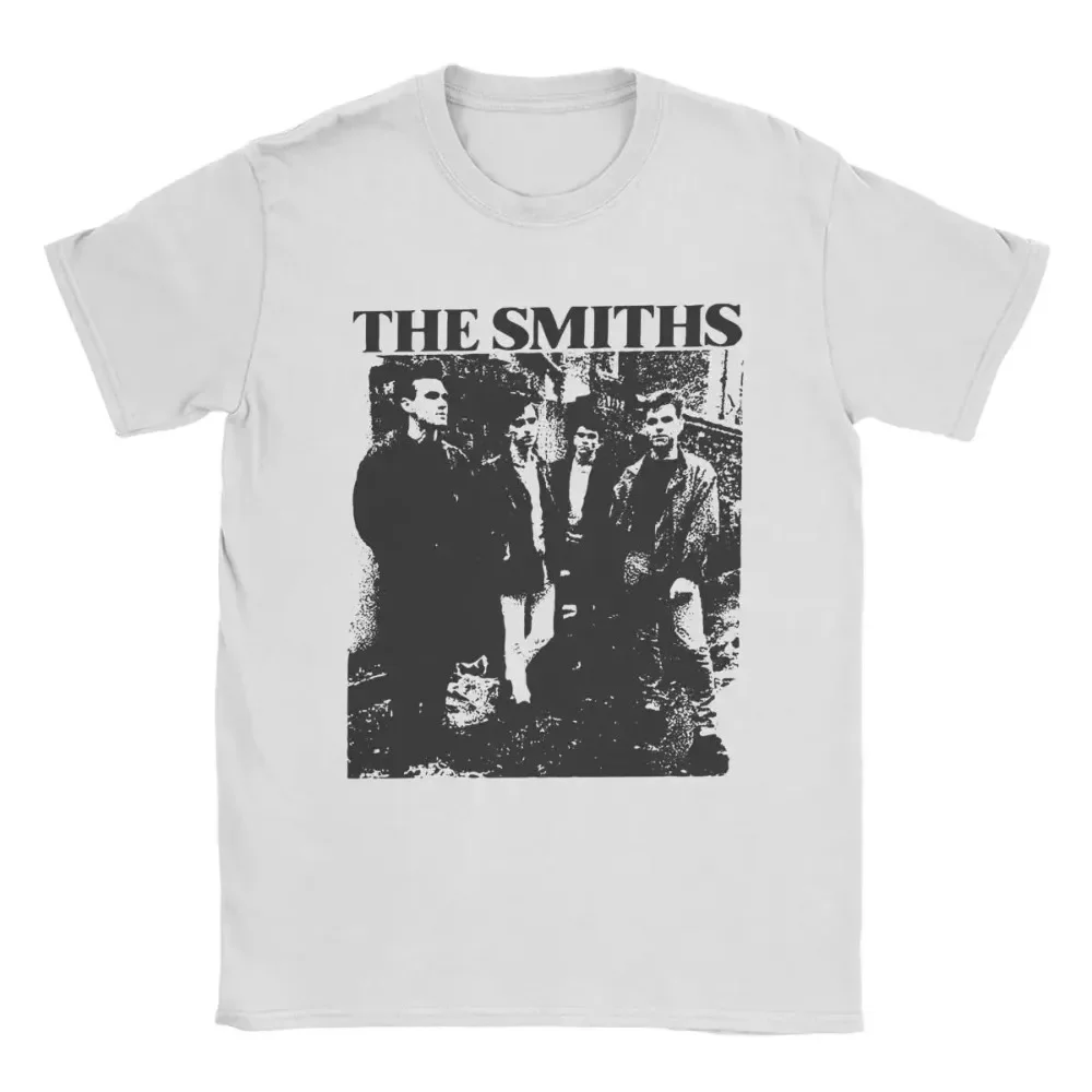Мужская Винтажная Футболка The Smiths с рисунком карандаша Повседневная музыкальная
