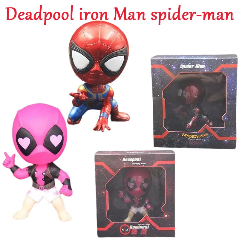 Avengers 3 Infinity War Q Version Shaking His Head Iron Man Black Panther Spiderman Deadpool Doll Anime Action Figure Gifts Kids
Avengers 3 Infinity War Q Version Shaking His Head Iron Man Black Panther Spiderman Deadpool Doll Anime Action Figure Gifts Kids