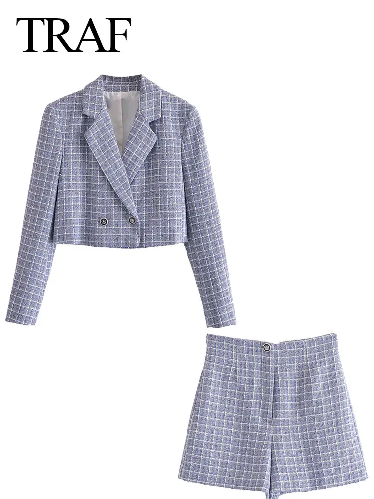 TRAF ZA Womens Blazers Suits Long Sleeve Textured Short Blazer + Slim Mini Vintage Skirt 2 Piece Sets Women's Commute Clothing
TRAF ZA Womens Blazers Suits Long Sleeve Textured Short Blazer + Slim Mini Vintage Skirt 2 Piece Sets Women's Commute Clothing