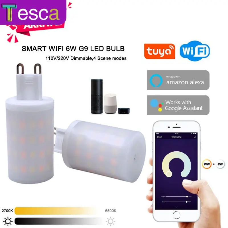 Saving Energency G9 6w Led Lamp Tuya Dimmable Lamps Dimmable Lighting Intelligent Timer Light Smart Home Setting Time Wifi 6w
Saving Energency G9 6w Led Lamp Tuya Dimmable Lamps Dimmable Lighting Intelligent Timer Light Smart Home Setting Time Wifi 6w