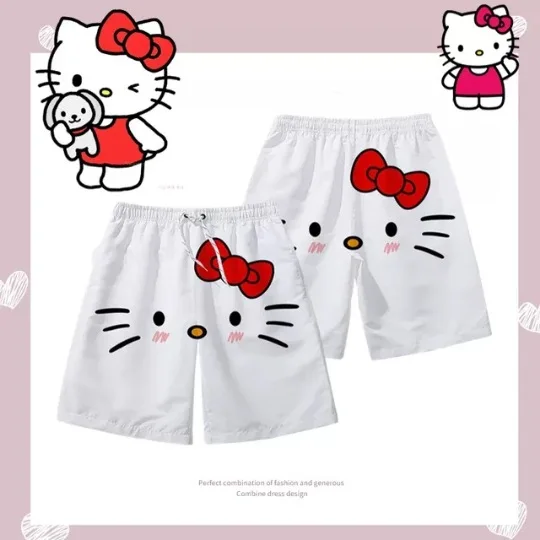 Летние дышащие милые шорты с 3D-принтом Hello Kitty для мужчин и женщин, универсальные модные пляжные облегающие брюки, оптовая продажа
Летние дышащие милые шорты с 3D-принтом Hello Kitty для мужчин и женщин, универсальные модные пляжные облегающие брюки, оптовая продажа