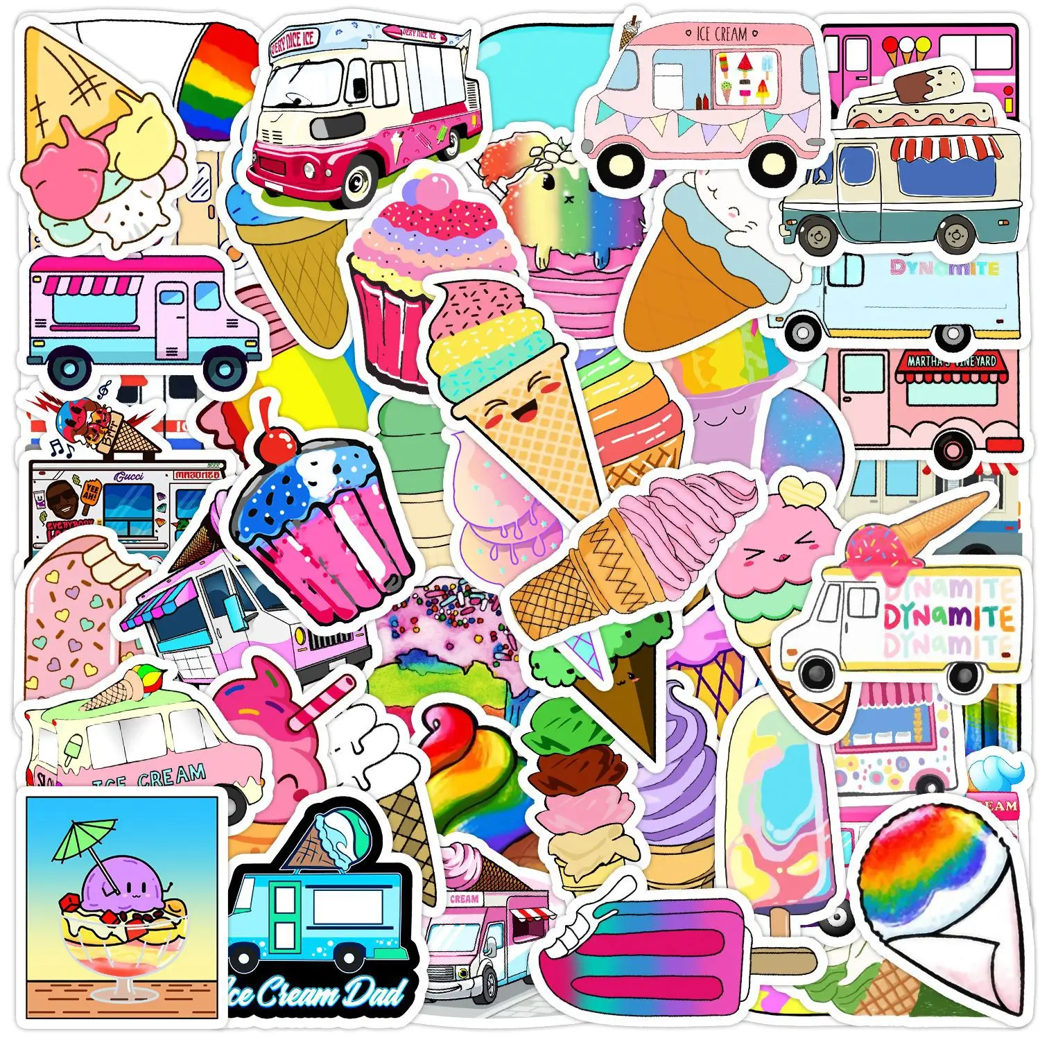 10/30/50PCS Fashion Anime Cartoon Summer Ice Cream Graffiti Helmet Sticker Accessories Waterproof Pocket Account Toy Wholesale
10/30/50PCS Fashion Anime Cartoon Summer Ice Cream Graffiti Helmet Sticker Accessories Waterproof Pocket Account Toy Wholesale
