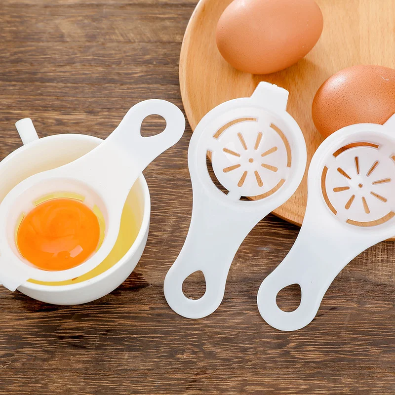 

1PC Egg Yolk Separator Divider White Plastic Convenient Household Eggs Tool Cooking Baking Tool Kitchen Accessories Dropshipping