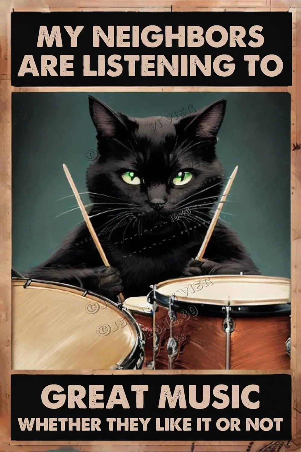 Винтажная металлическая настенная вывеска «Черный барабанщик»
Винтажная металлическая настенная вывеска «Черный барабанщик»