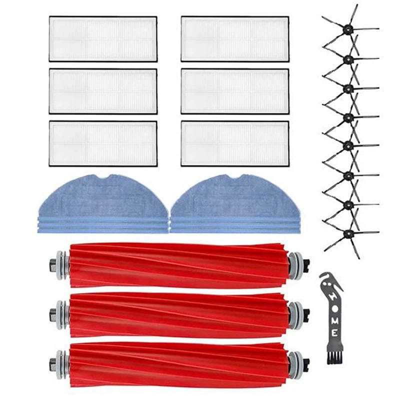 24 Pcs Main Brush Side Brush Hepa Filter Mop Cloth For Xiaomi Roborock S7 T7S T7S PLUS Vacuum Cleaner Spare Parts
24 Pcs Main Brush Side Brush Hepa Filter Mop Cloth For Xiaomi Roborock S7 T7S T7S PLUS Vacuum Cleaner Spare Parts