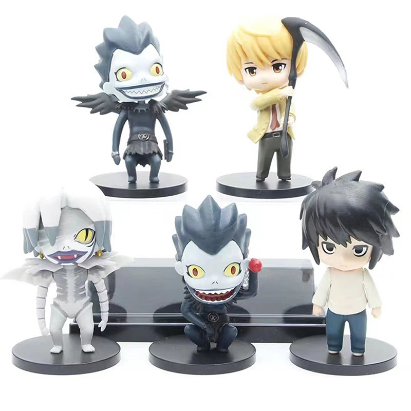 5PCS Anime Death Note Action Figures Ryuk L·Lawliet DEATH NOTE PVC Model Collection Lovely Version Kid Gift Toy
5PCS Anime Death Note Action Figures Ryuk L·Lawliet DEATH NOTE PVC Model Collection Lovely Version Kid Gift Toy