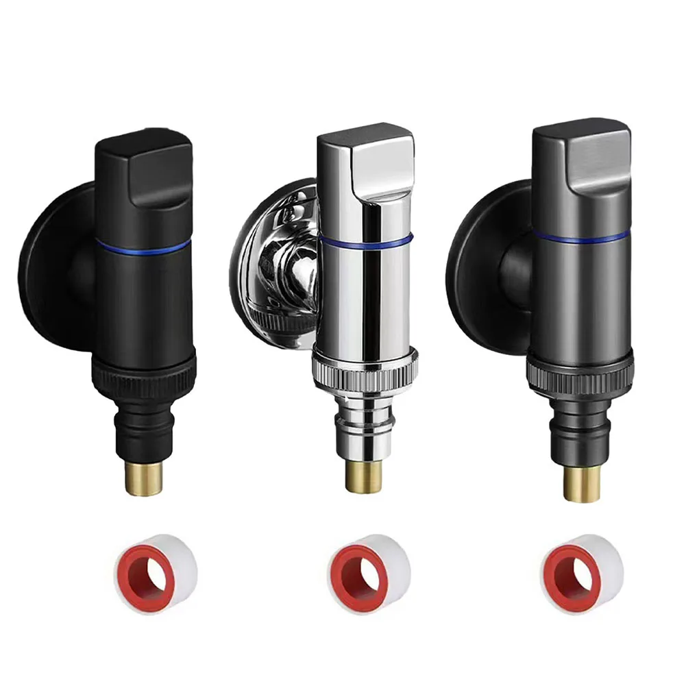 Washing Machine Faucet Stainless Steel Water Stop Quick Opening Angle Valve Automatic Stop Valve Replacement Bathroom Accessory
Washing Machine Faucet Stainless Steel Water Stop Quick Opening Angle Valve Automatic Stop Valve Replacement Bathroom Accessory
