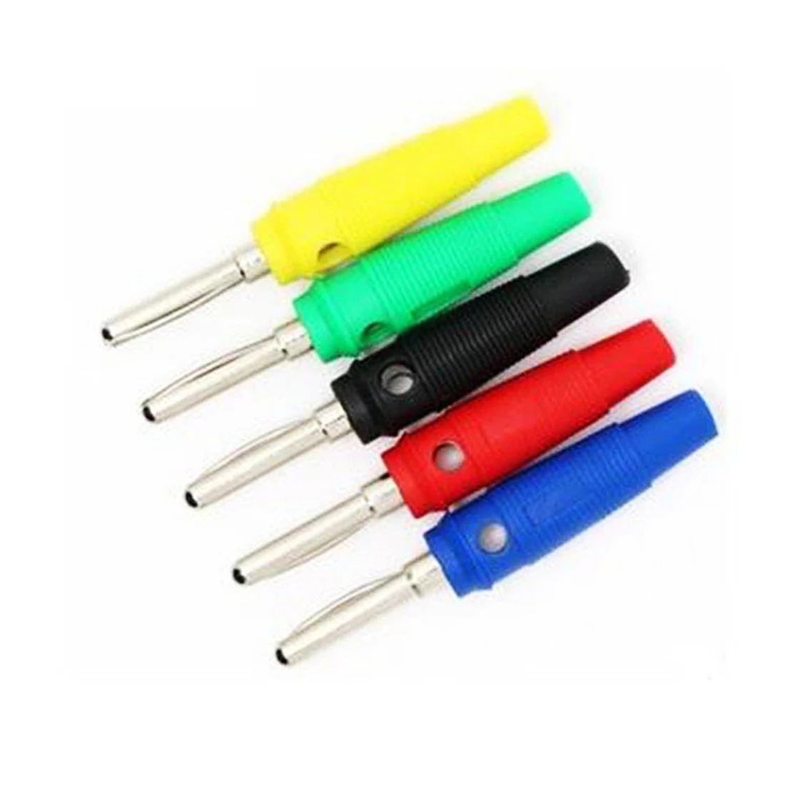 10pcs 4mm Solid Copper Core Assembled Banana Plug connector solderless for Multimeter Probes 
10pcs 4mm Solid Copper Core Assembled Banana Plug connector solderless for Multimeter Probes
