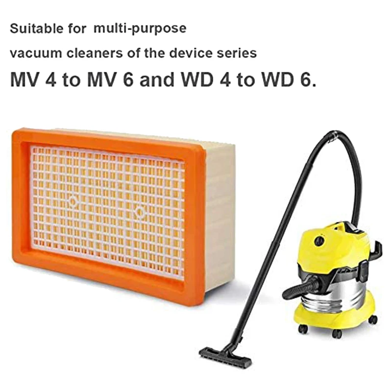 12 Vacuum Cleaner Bags + 1 Flat Pleated Filter for Karcher WD4, WD5 and WD6 Wet & Dry Multi-Purpose Vacuum Cleaner
12 Vacuum Cleaner Bags + 1 Flat Pleated Filter for Karcher WD4, WD5 and WD6 Wet & Dry Multi-Purpose Vacuum Cleaner
