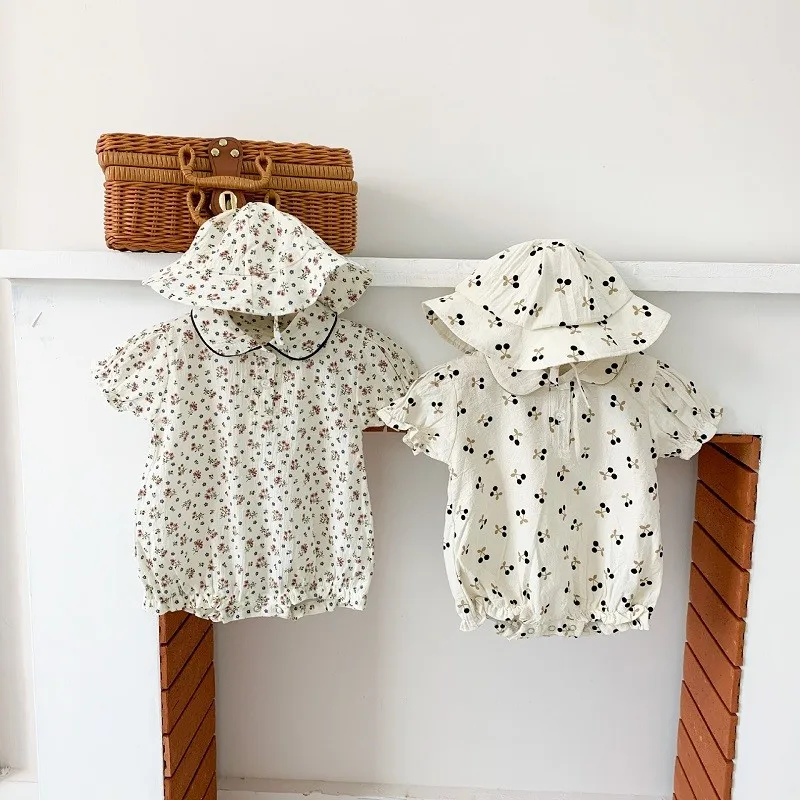 2022 Summer Baby Clothes Set Infant Short Sleeve Bodysuit Short Sleeve Cotton Romper with Hat Korean Style Newborn Onesie
2022 Summer Baby Clothes Set Infant Short Sleeve Bodysuit Short Sleeve Cotton Romper with Hat Korean Style Newborn Onesie