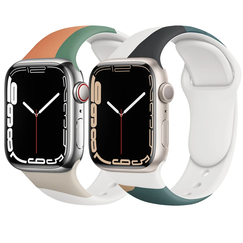 Ремешок силиконовый для Apple watch band 44 мм 45 мм 42 мм, браслет для iWatch 40 мм 38 мм 41 мм correa apple watch Series 6 5 3 SE 7
Ремешок силиконовый для Apple watch band 44 мм 45 мм 42 мм, браслет для iWatch 40 мм 38 мм 41 мм correa apple watch Series 6 5 3 SE 7