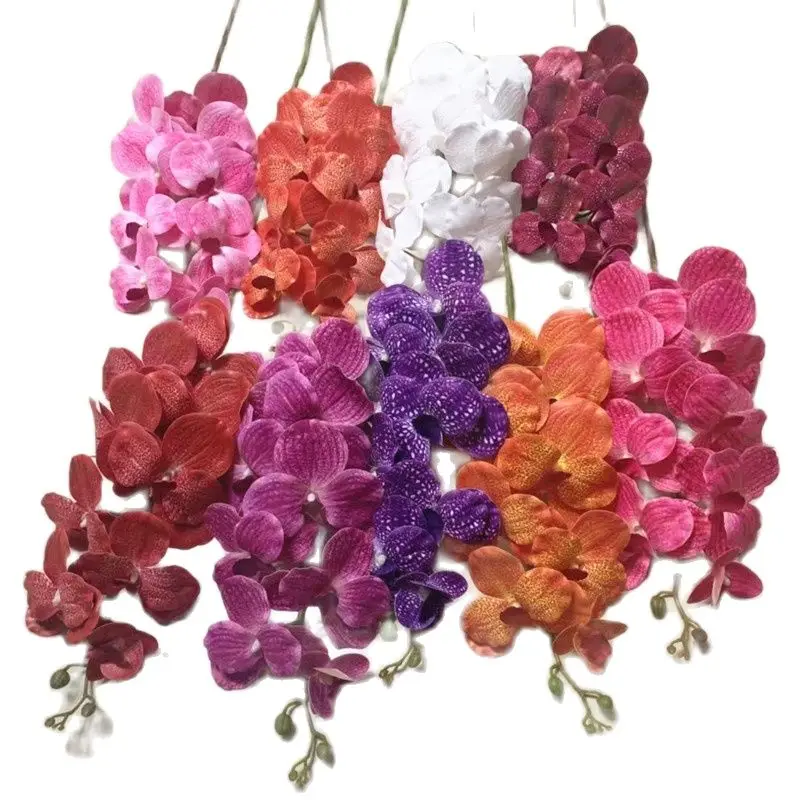 One Artificial Vanda Butterfly Orchid Flowers 9 Heads Real Touch Good Quality Asia Phalaenopsis Orchids for Floral Decoration
One Artificial Vanda Butterfly Orchid Flowers 9 Heads Real Touch Good Quality Asia Phalaenopsis Orchids for Floral Decoration
