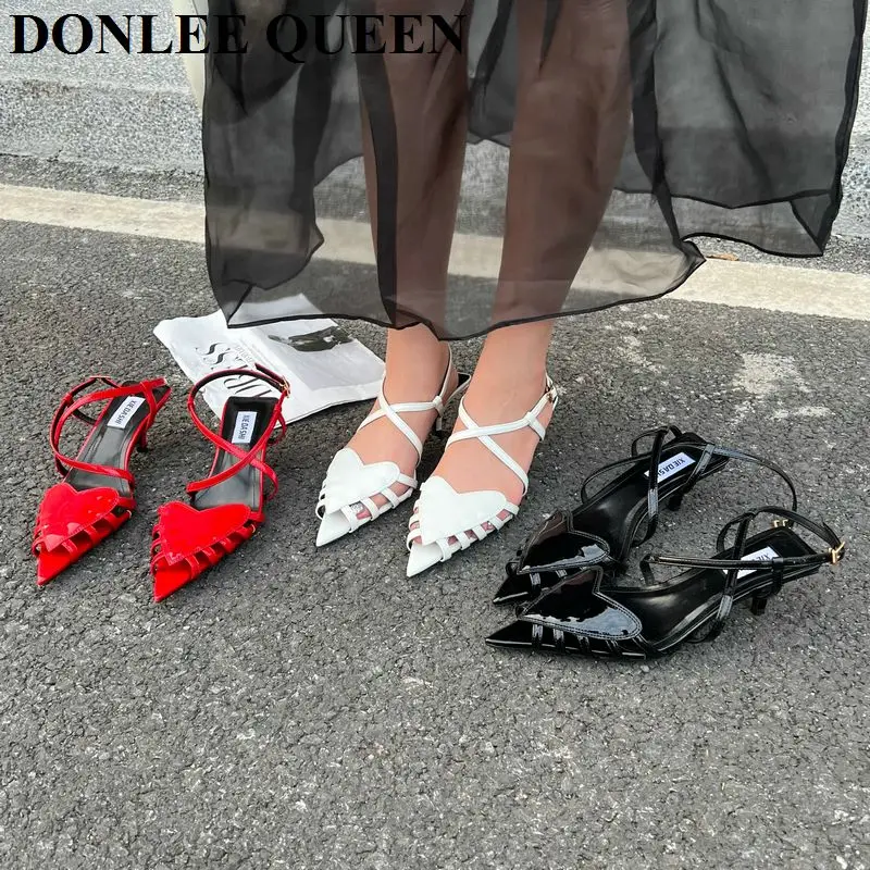 2022 New Fashion Sandal Women Thin Low Heel Pointed Toe Slingback Shoes Brand Red Heart Elegant Dress Party Pumps Sandalia Mujer
2022 New Fashion Sandal Women Thin Low Heel Pointed Toe Slingback Shoes Brand Red Heart Elegant Dress Party Pumps Sandalia Mujer