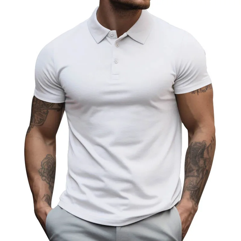 2023 Summer Foreign Trade New Men's Lapel Short-sleeved T-shirt Polo Shirt Men's Increased Loose Collared Solid Color T-shirt
2023 Summer Foreign Trade New Men's Lapel Short-sleeved T-shirt Polo Shirt Men's Increased Loose Collared Solid Color T-shirt