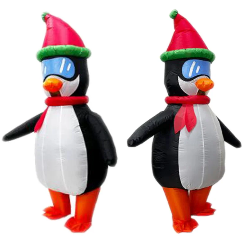 

Забавный надувной костюм пингвина для шоу, Рождества, Хэллоуина, карнавала, сцены, бара, необычное платье, праздничное строение