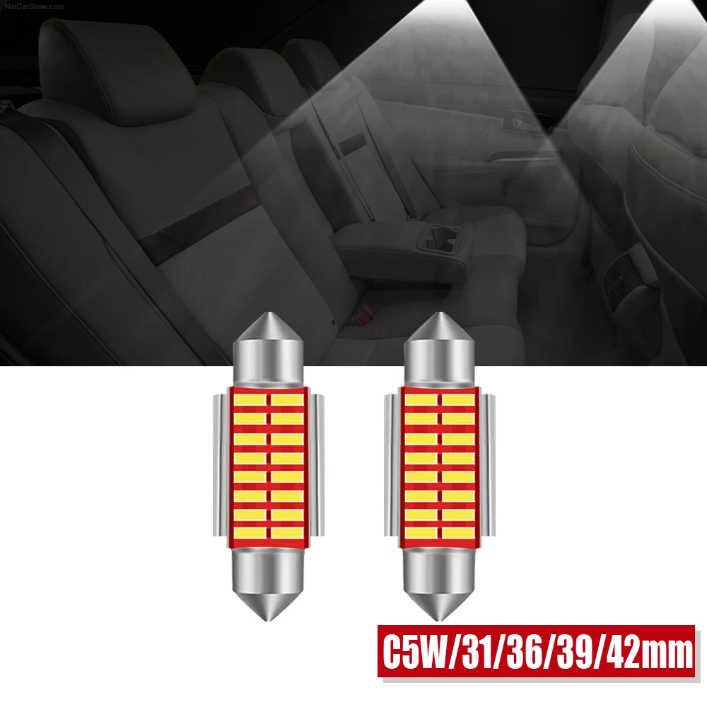 Светодиодная лампа C5W C10W Canbus, 31/36/39/41 мм, 12 В, 2 шт.
Светодиодная лампа C5W C10W Canbus, 31/36/39/41 мм, 12 В, 2 шт.