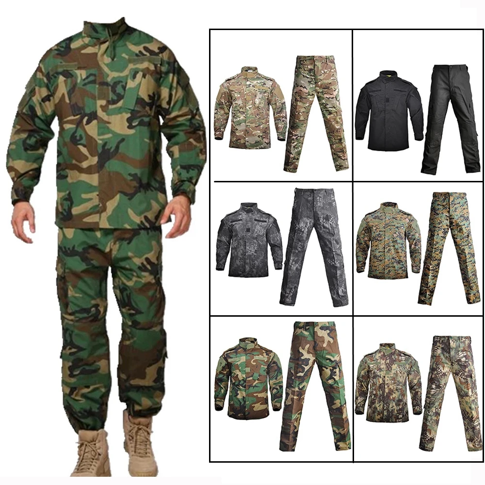 Tactical Uniform Mens Airsoft Paintball Combat Shirt + Pant Set Militar Hunting Cs Game Sniper Camouflage Suit
Tactical Uniform Mens Airsoft Paintball Combat Shirt + Pant Set Militar Hunting Cs Game Sniper Camouflage Suit