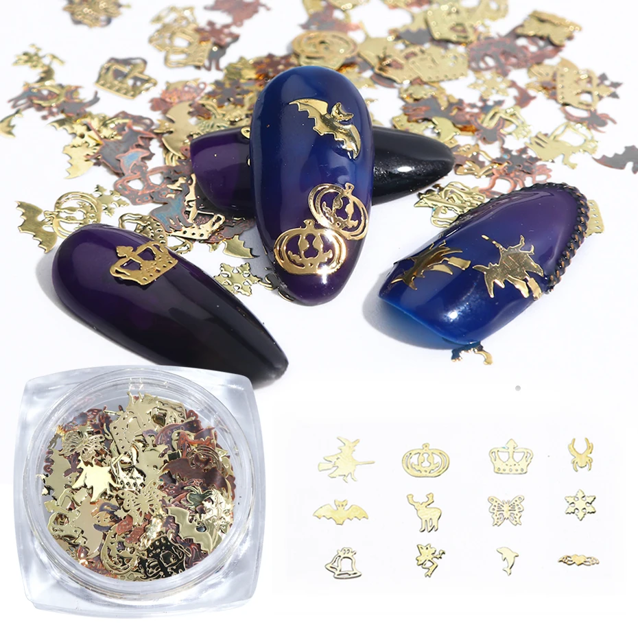 120 шт./банка, смешанный паук, ведьма, тыква, Хэллоуин, Рождество, металлические хлопья, пайетки, наклейки в виде кусочков ногтей, сделай сам, ук... 
120 шт./банка, смешанный паук, ведьма, тыква, Хэллоуин, Рождество, металлические хлопья, пайетки, наклейки в виде кусочков ногтей, сделай сам, ук...