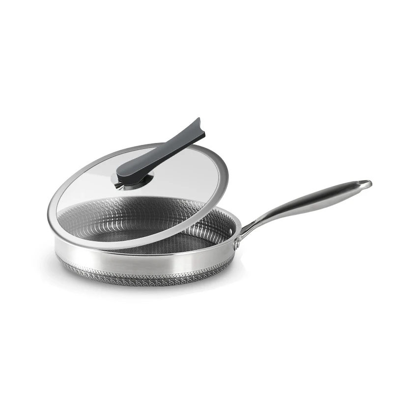 316Stainless Steel Frying Pan High Quality Pan Fried Steak Non Stick Pan Soup Pot General Purpose Induction Cooker Honeycomb Wok
316Stainless Steel Frying Pan High Quality Pan Fried Steak Non Stick Pan Soup Pot General Purpose Induction Cooker Honeycomb Wok