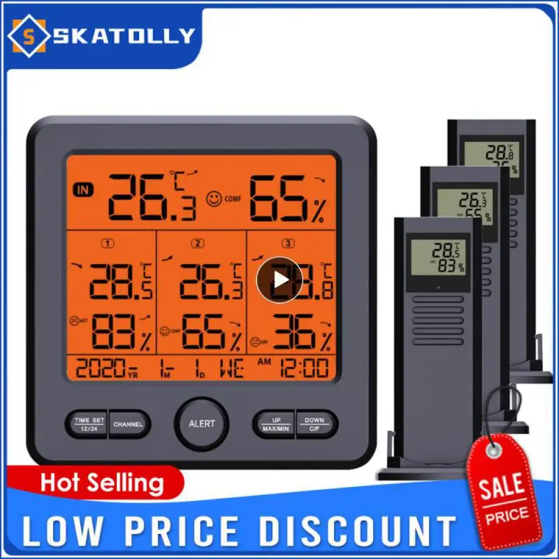 1/2/3PCS Wifi Thermohygrometer Weather Station Reliable Thermohygrometer Accurate Temperature Meter Thermometer Sensor
1/2/3PCS Wifi Thermohygrometer Weather Station Reliable Thermohygrometer Accurate Temperature Meter Thermometer Sensor
