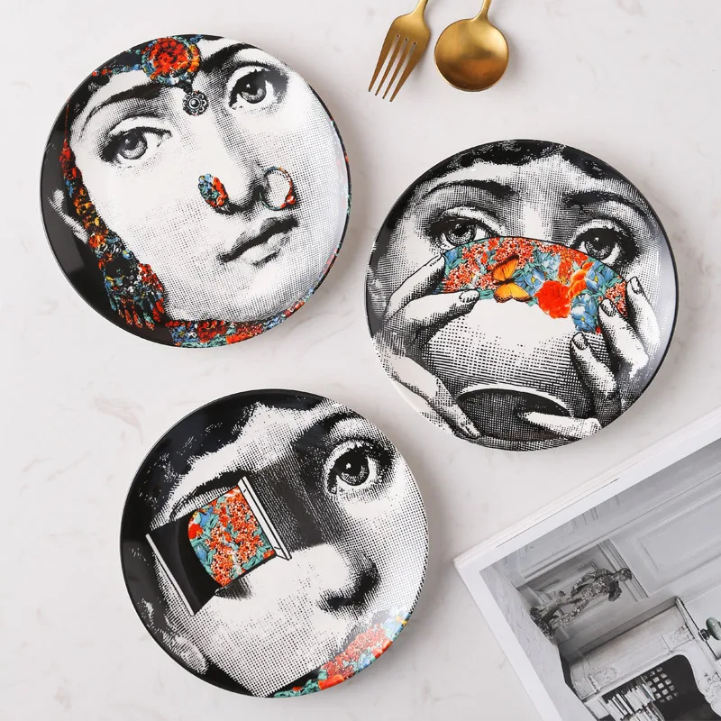 European-style Face Plate Ceramic Jewelry Cosmetics Storage Tray Living Room Wall Ornament Home 8-inch Round Fruit Dessert Plate
European-style Face Plate Ceramic Jewelry Cosmetics Storage Tray Living Room Wall Ornament Home 8-inch Round Fruit Dessert Plate