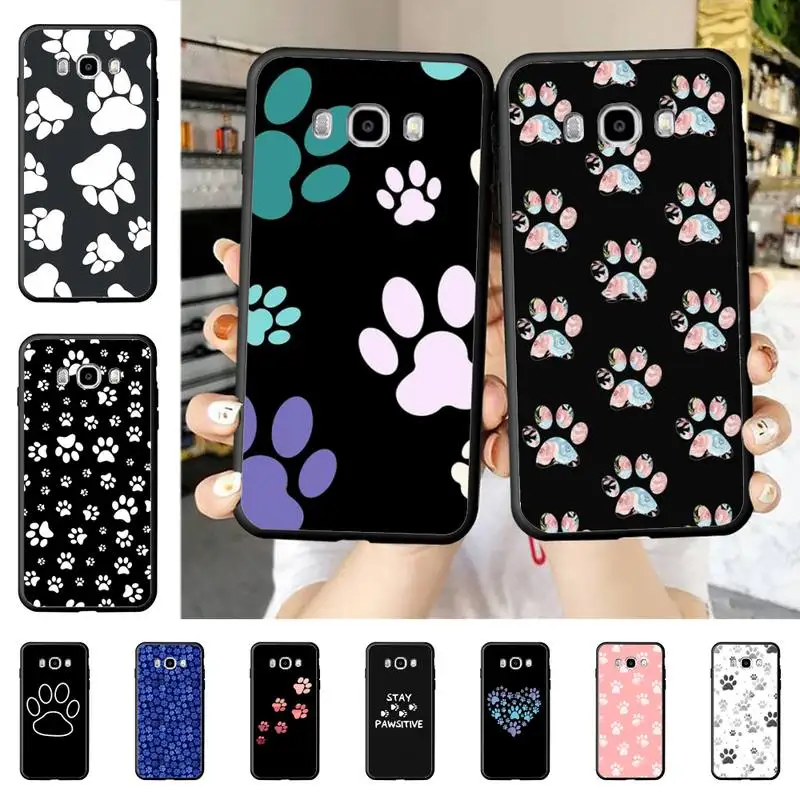 

Yinuoda Best Friends Dog Paw Phone Case for Samsung J 2 3 4 5 6 7 8 prime plus 2018 2017 2016 core