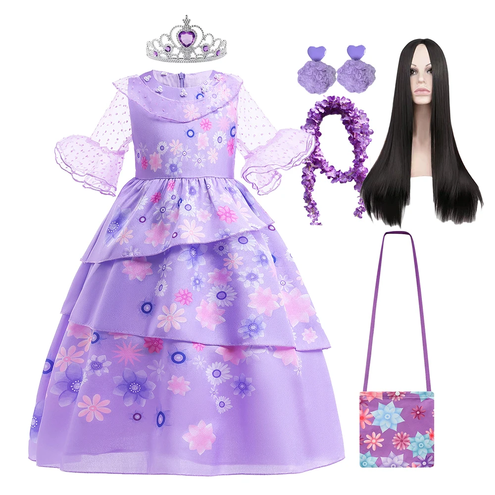 Encanto Kids Isabella Dress for Girls Carnival Halloween Party Flower Ruffles Long Princess Dresses Role Play Costume
Encanto Kids Isabella Dress for Girls Carnival Halloween Party Flower Ruffles Long Princess Dresses Role Play Costume