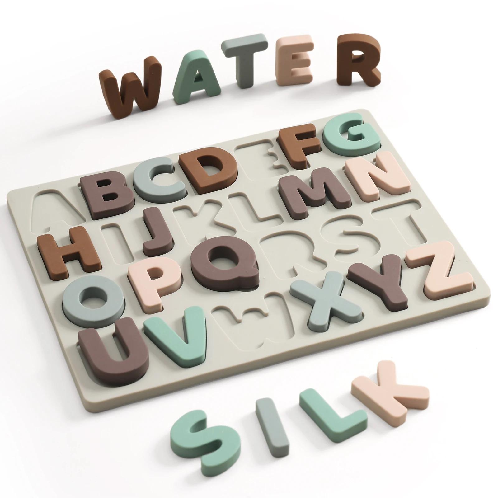 Montessori 3D Educational Toys Silicone Letter Matching Toys Board Early Education Cognitive Games Children's Learning Gifts
Montessori 3D Educational Toys Silicone Letter Matching Toys Board Early Education Cognitive Games Children's Learning Gifts