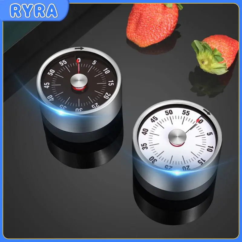 

Kitchen Timer 60 Minutes Countdown Timers Stainless Steel Visual Mechanical Timer Magnetic Alarm Clock For Cooking Studying Work