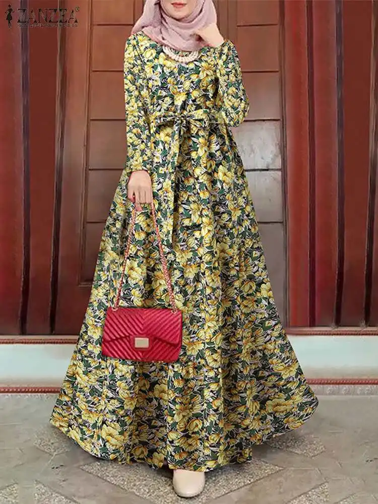 Bohemian Floral Printed Maxi Long Sundress ZANZEA Muslim Women Dress Dubai Turkey Abaya Hijab Dress Ramadan Islamic Clothing
Bohemian Floral Printed Maxi Long Sundress ZANZEA Muslim Women Dress Dubai Turkey Abaya Hijab Dress Ramadan Islamic Clothing
