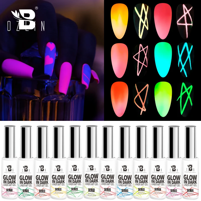 Fluorescent Glow In Dark Painting Liner Gel Nail Polish 12 Colors Neon Nail Art Gel Soak Off Gel Varnish Luminous Nail Art Gel
Fluorescent Glow In Dark Painting Liner Gel Nail Polish 12 Colors Neon Nail Art Gel Soak Off Gel Varnish Luminous Nail Art Gel