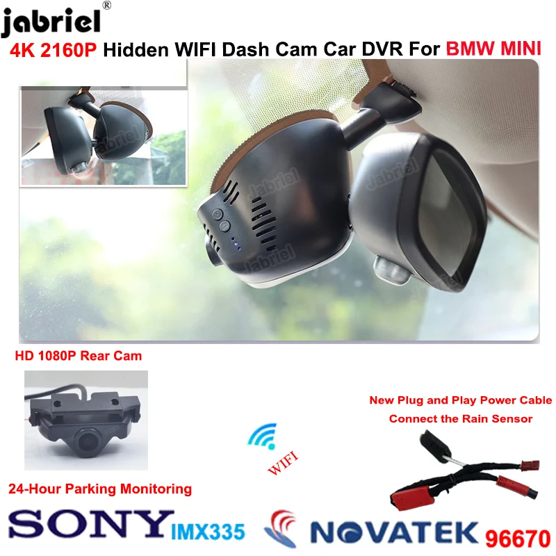 For BMW MINI Cooper ONE CABRIO JCW CLUBMAN PACEMAN r58 r59 r56 r57 r60 r61 f56 f57 f60 f54 f55 4K Car DVR Dash Cam Rear Camera
For BMW MINI Cooper ONE CABRIO JCW CLUBMAN PACEMAN r58 r59 r56 r57 r60 r61 f56 f57 f60 f54 f55 4K Car DVR Dash Cam Rear Camera
