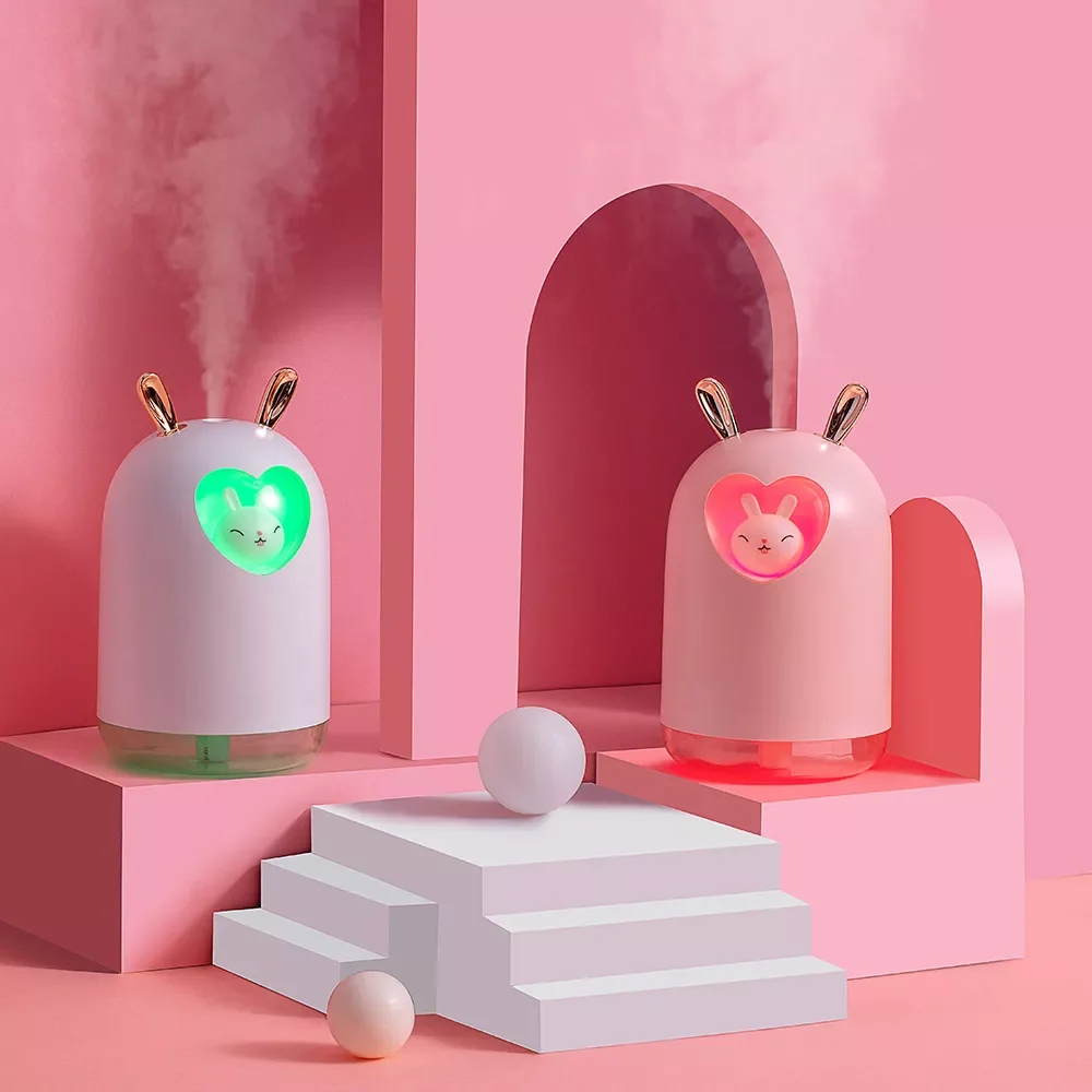 Lovely Rabbit Air Humidifier 300ML Cute Pet Ultrasonic Cool Mist Aroma Oil Diffuser Romantic Color LED Lamp USB Humidificador
Lovely Rabbit Air Humidifier 300ML Cute Pet Ultrasonic Cool Mist Aroma Oil Diffuser Romantic Color LED Lamp USB Humidificador