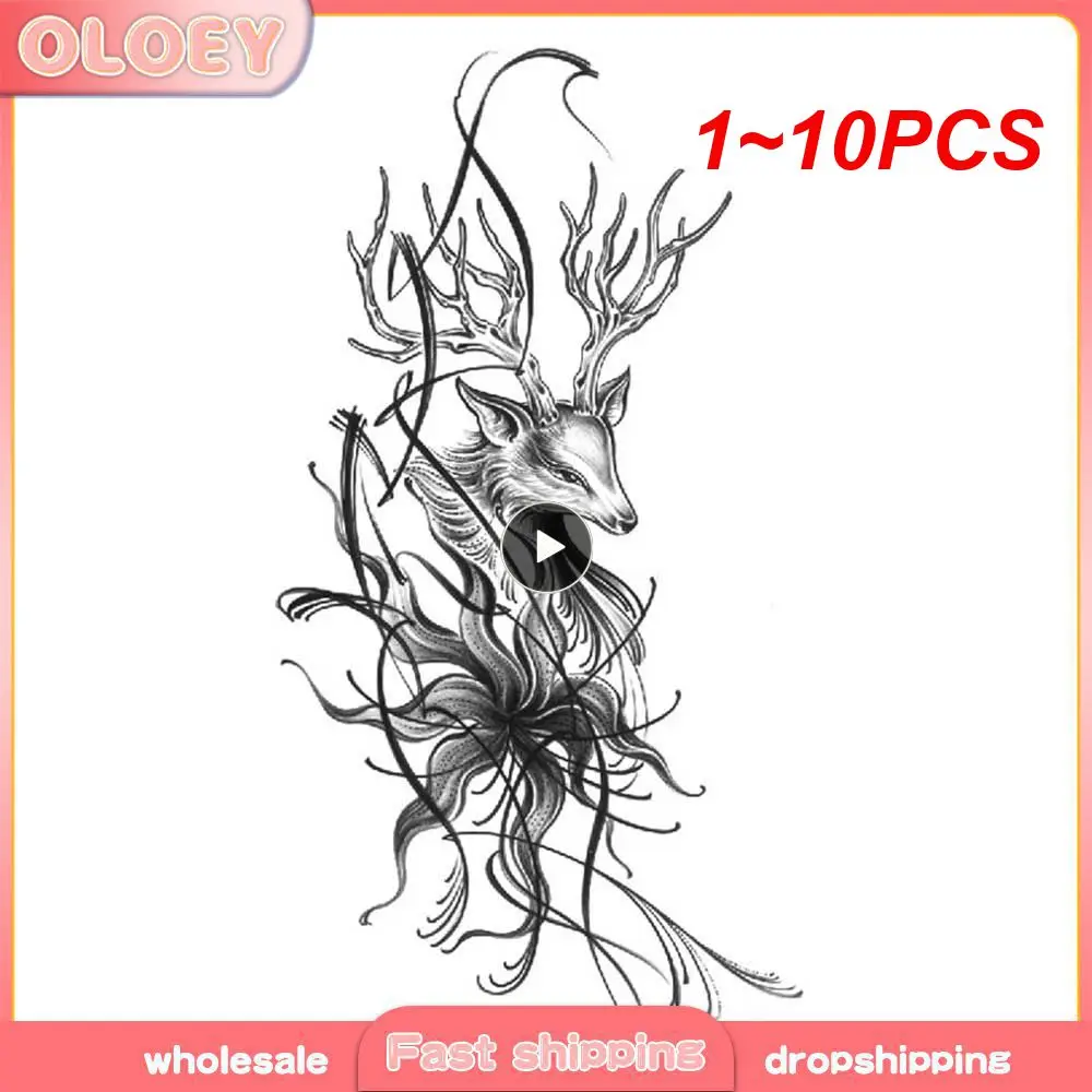 Временные татуировки-наклейки для мужчин и женщин, 1-10 шт. 
Временные татуировки-наклейки для мужчин и женщин, 1-10 шт.