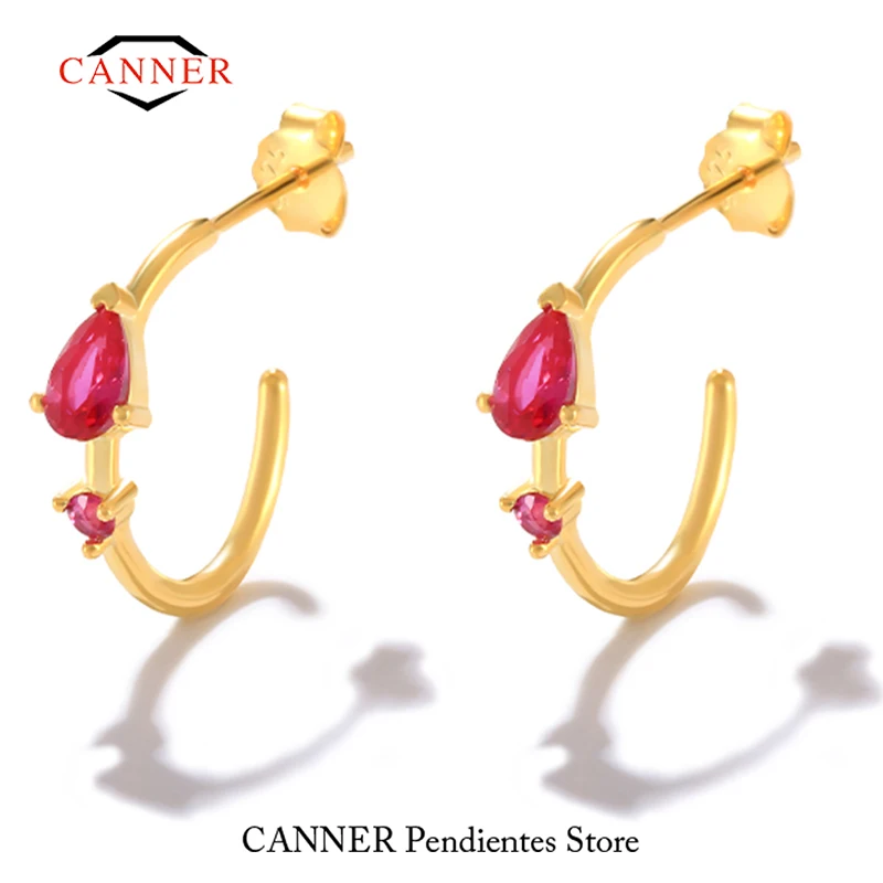 CANNER Pendientes Colorful Cubic Zirconia 925 Sterling Silver Piercing Cartilage Stud Earrings for Women Wedding Fine Jewelry
CANNER Pendientes Colorful Cubic Zirconia 925 Sterling Silver Piercing Cartilage Stud Earrings for Women Wedding Fine Jewelry