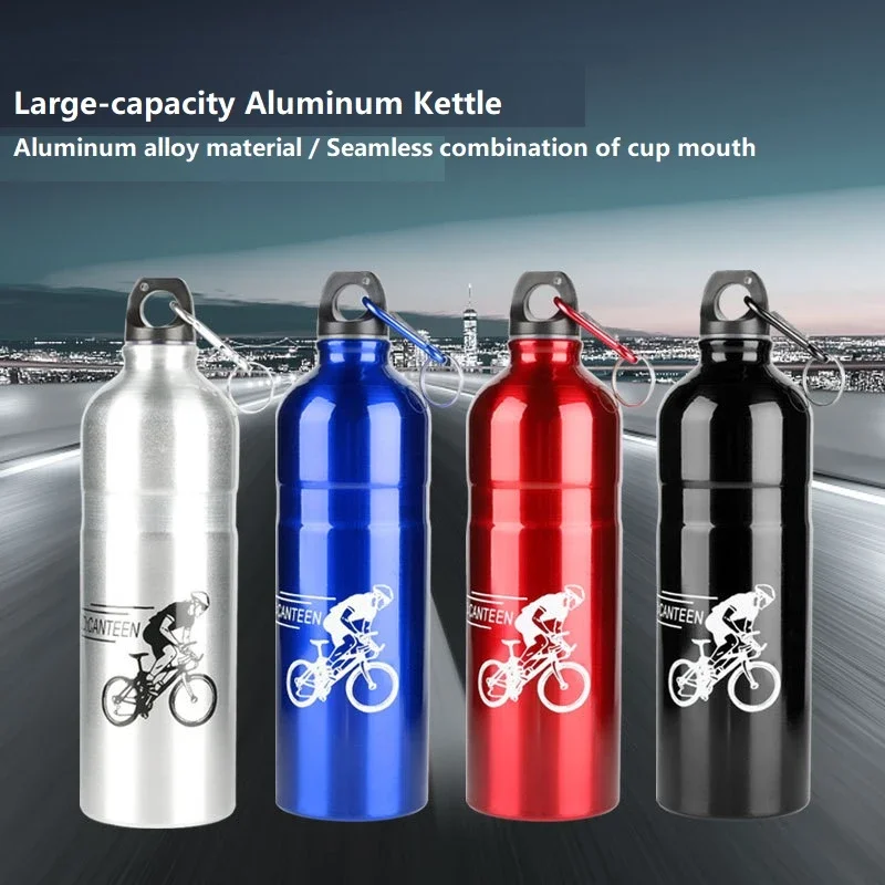 

750ML Mountain Bike Bicycle Cycling Water Drinking Bottle Outdoor Sports Aluminum Portable Convenient Kettle Drinkware Bottle