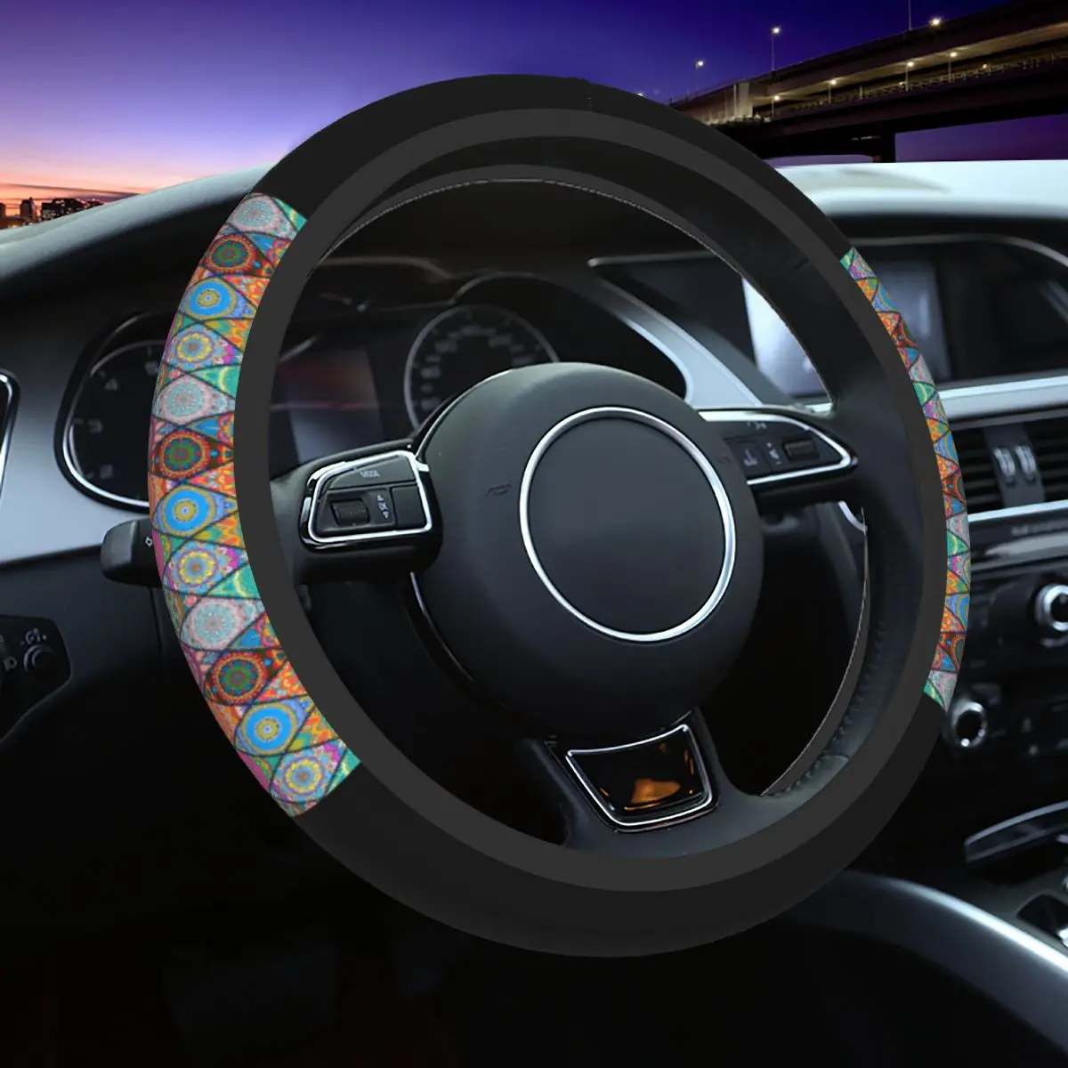 37-38 Car Steering Wheel Cover Ethnic Style Elastic Braid On The Steering Wheel Cover Elastische Steering-Wheel Accessories
37-38 Car Steering Wheel Cover Ethnic Style Elastic Braid On The Steering Wheel Cover Elastische Steering-Wheel Accessories