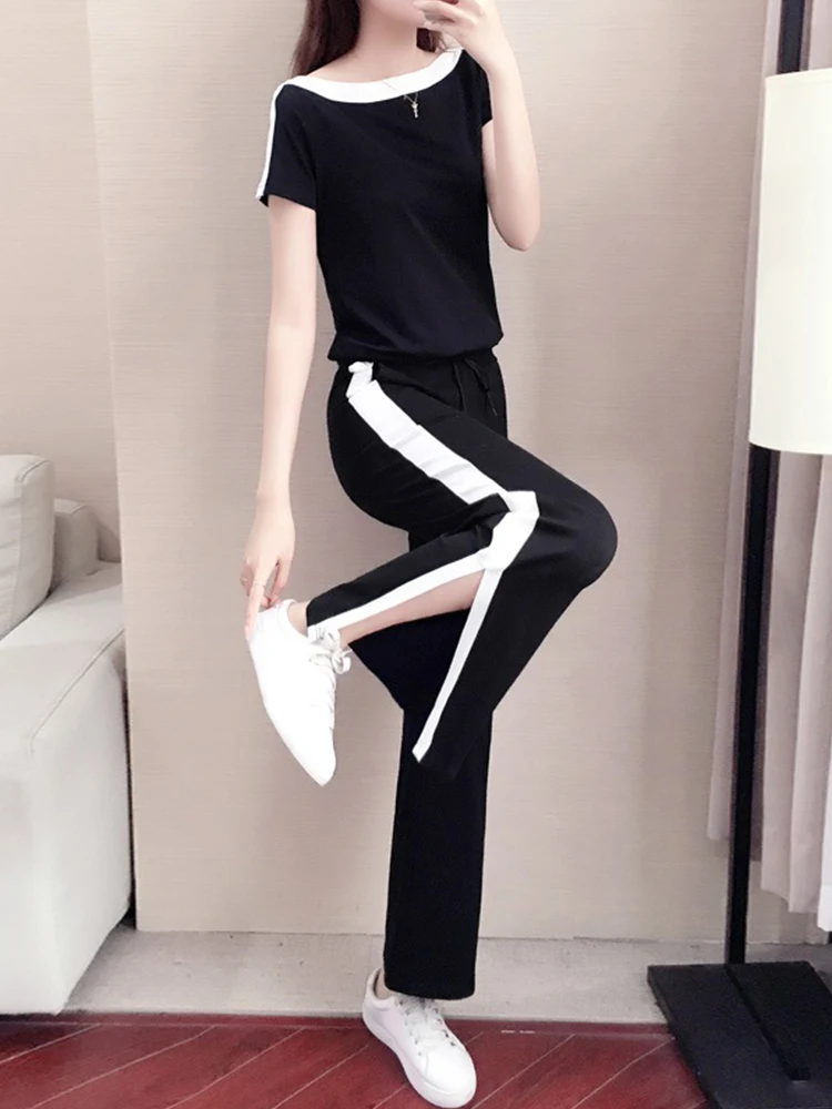 A GIRLS Summer Outfits Pants Two Piece Sets For Women 2023 Casual Slash Neck Short Sleeved T Shirts+Split Wide Leg Trousers Tops
A GIRLS Summer Outfits Pants Two Piece Sets For Women 2023 Casual Slash Neck Short Sleeved T Shirts+Split Wide Leg Trousers Tops