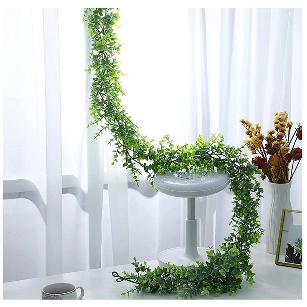 180cm Wall Hanging Eucalyptus Garland Vines Greens Wedding Party Room Decoration Plastic Fake Plant Fleur Rattan Home Decoration
180cm Wall Hanging Eucalyptus Garland Vines Greens Wedding Party Room Decoration Plastic Fake Plant Fleur Rattan Home Decoration