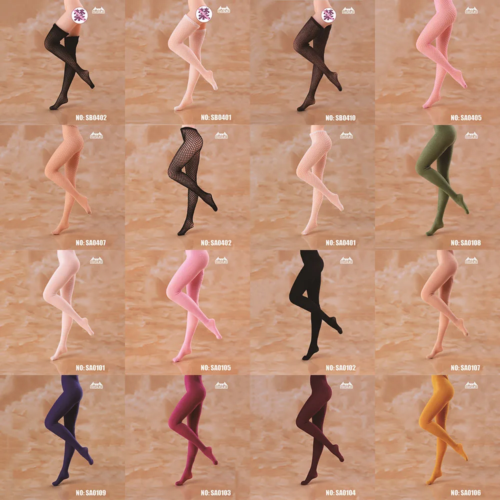 

SA01 SA04 SB04 1/12 женские сексуальные сетчатые носки бесшовные колготки чулки для 6-дюймовых женских экшн-фигурок одежда