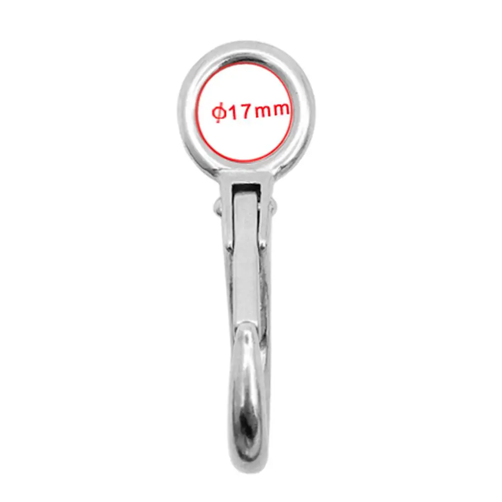 4 Pieces Premium Stainless Steel Fixed Eye Spring Snap Hooks Rope Buckle for Marine Boat Rigging
4 Pieces Premium Stainless Steel Fixed Eye Spring Snap Hooks Rope Buckle for Marine Boat Rigging