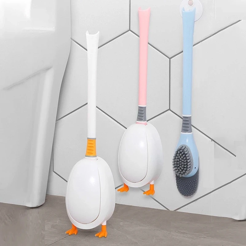 Duck Silicone Toilet Brush With Holder Set Household Wall-Mounted Bathroom Toilet Cleaning Brushes Flat Flexible WC Accessories
Duck Silicone Toilet Brush With Holder Set Household Wall-Mounted Bathroom Toilet Cleaning Brushes Flat Flexible WC Accessories