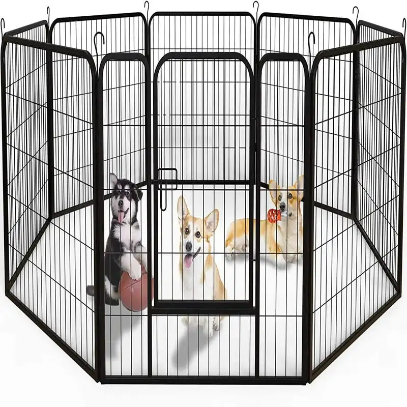 Metal Dog Playpen Dog Fence 8 Panels Indoor Outdoor Heavy Duty Portable Foldable Kennel with Removable Food Tray for Puppy Dog C
Metal Dog Playpen Dog Fence 8 Panels Indoor Outdoor Heavy Duty Portable Foldable Kennel with Removable Food Tray for Puppy Dog C