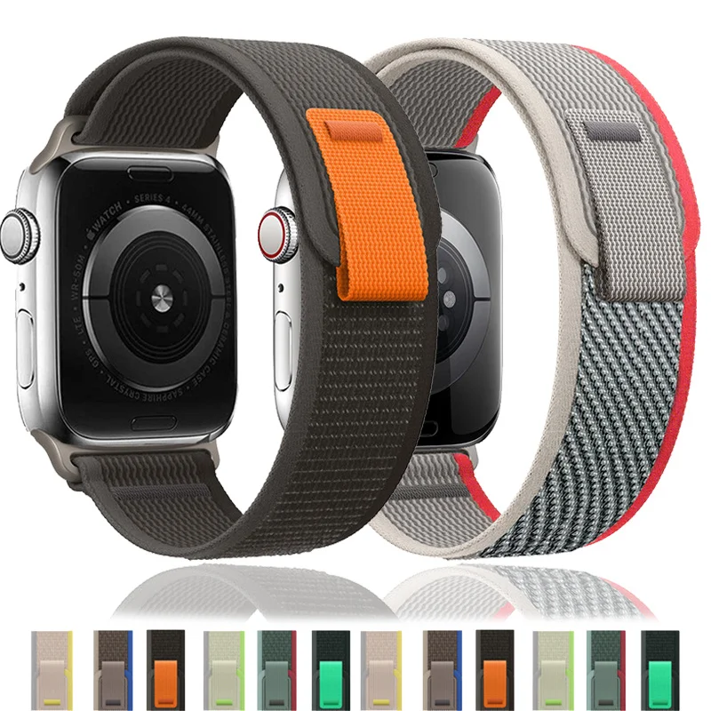 Trail Loop Strap For Apple Watch Band Ultra 8 7 6 5 3 SE 49mm 45mm 40mm 44mm 41mm 42mm 38mm Nylon correa Bracelet iWatch series
Trail Loop Strap For Apple Watch Band Ultra 8 7 6 5 3 SE 49mm 45mm 40mm 44mm 41mm 42mm 38mm Nylon correa Bracelet iWatch series