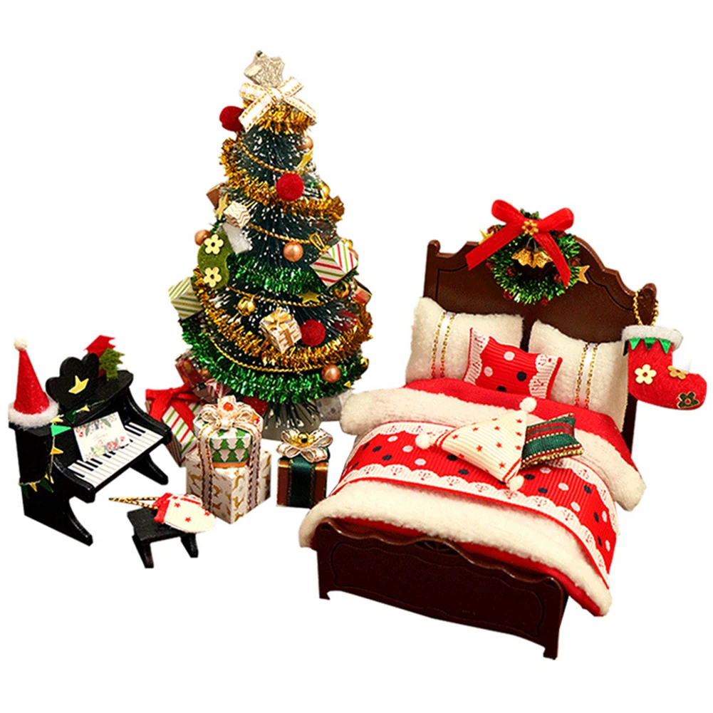 DIY Christmas Furniture Exquisite Handmade Model Toy Doll House Model Wooden Furniture Toy Birthday Cute Gift Handmade
DIY Christmas Furniture Exquisite Handmade Model Toy Doll House Model Wooden Furniture Toy Birthday Cute Gift Handmade