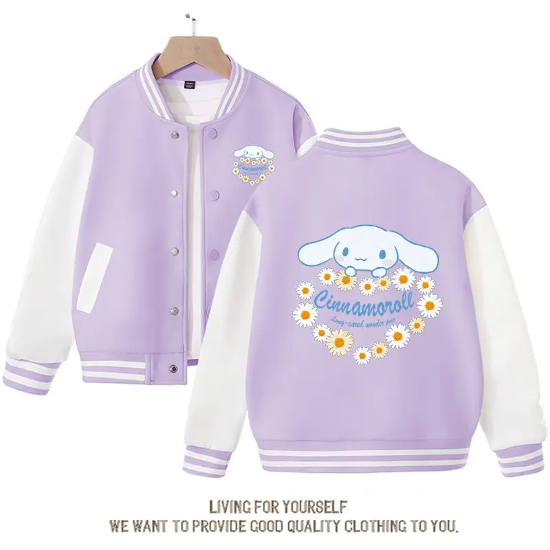 Sanrios Kawaii аниме Cinnamoroll Милая мультяшная Женская куртка весна-осень новая свободная спортивная бейсбольная форма подарок на день рождения
Sanrios Kawaii аниме Cinnamoroll Милая мультяшная Женская куртка весна-осень новая свободная спортивная бейсбольная форма подарок на день рождения