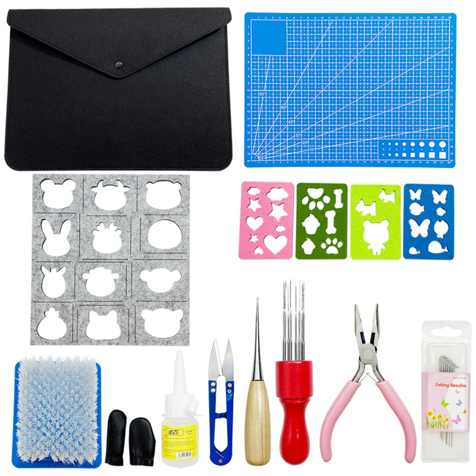 22pcs Needle Felting Kit Wool Felting Supplies Needle Felting Starter Kit Include Needles Felting Needles Multi-Tool Needle
22pcs Needle Felting Kit Wool Felting Supplies Needle Felting Starter Kit Include Needles Felting Needles Multi-Tool Needle